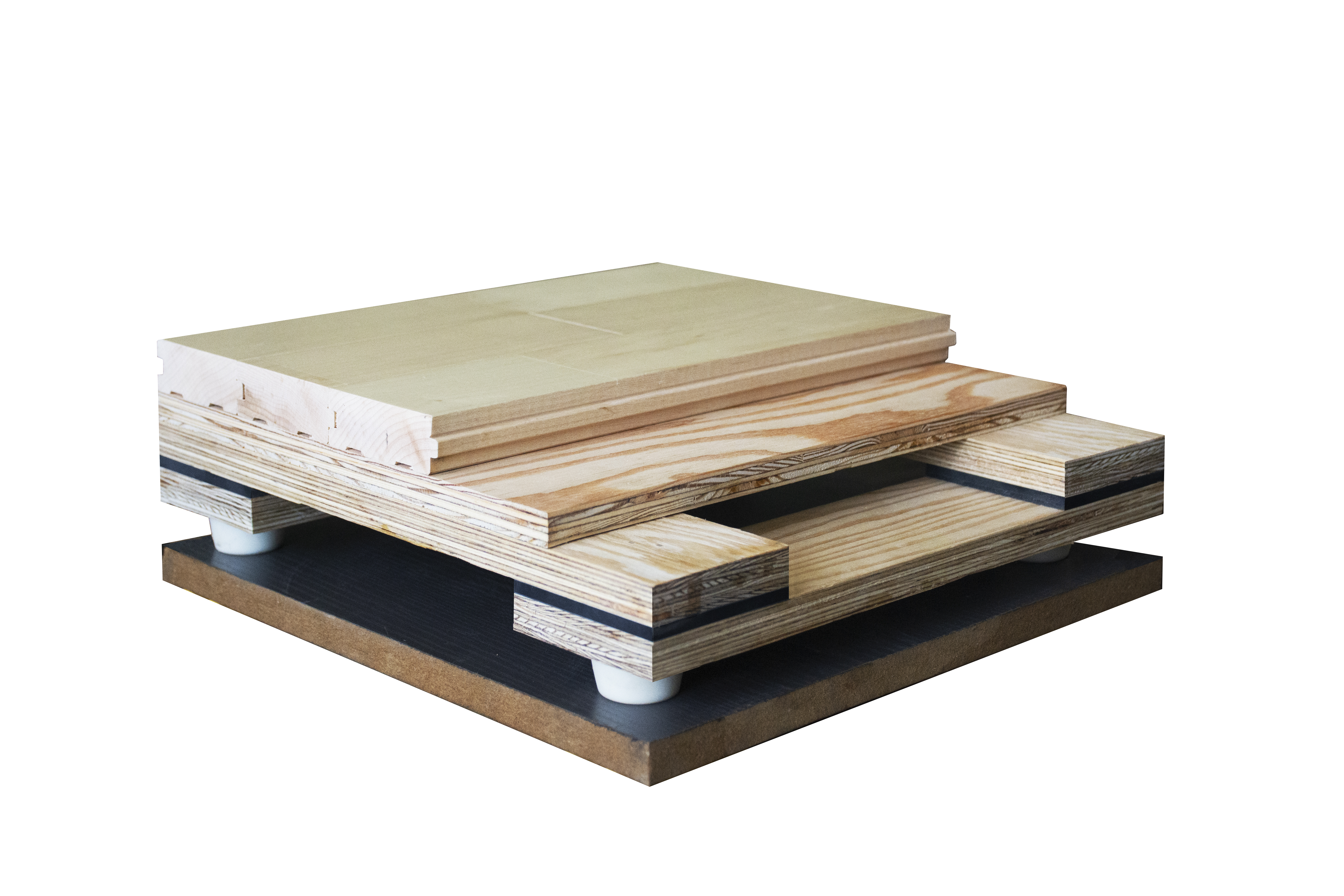 實木雙層龍骨結構