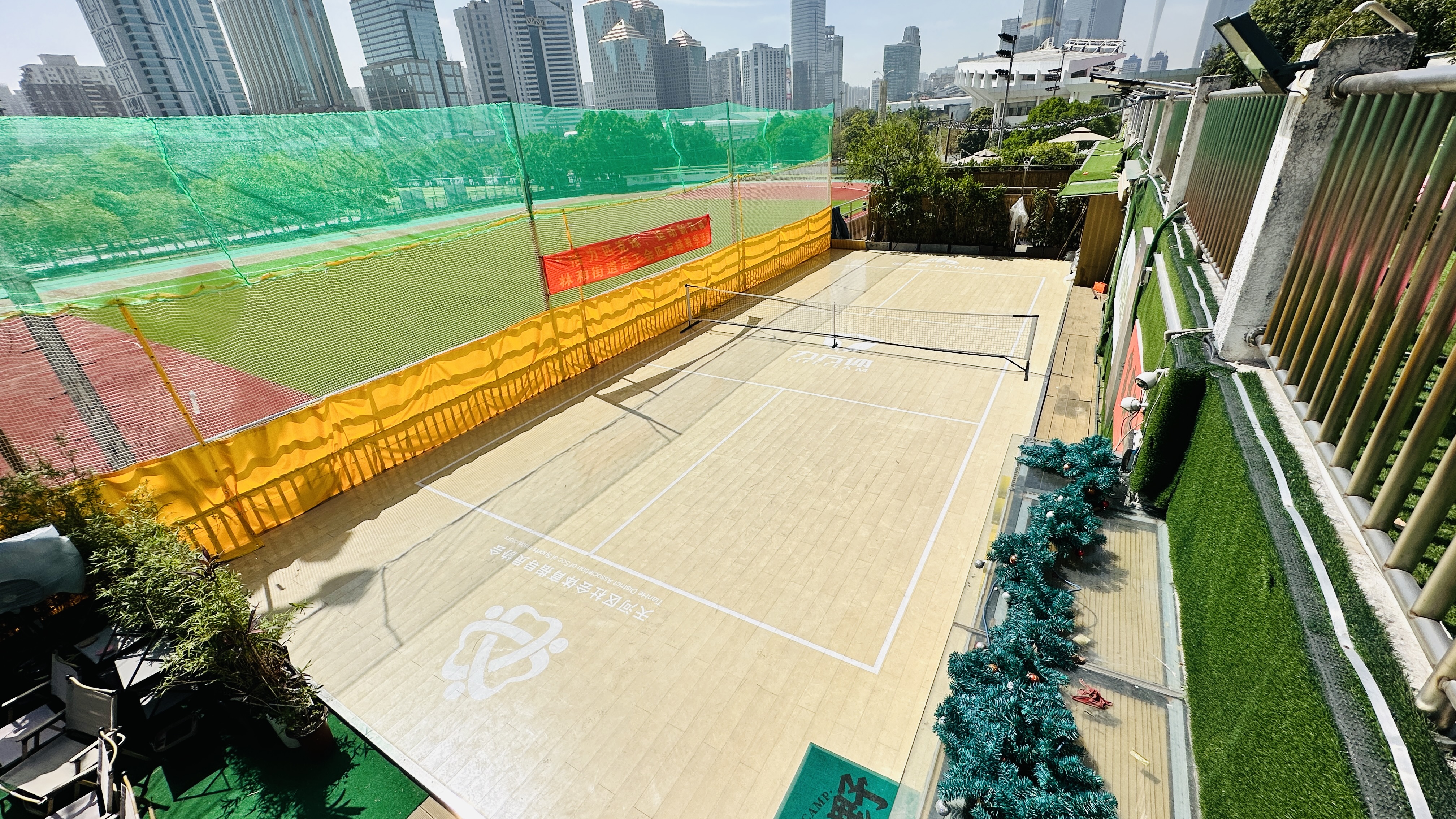廣州天河CBD戶外匹克球場