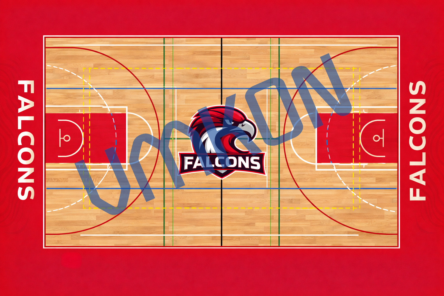 綜合運動場畫線布局圖